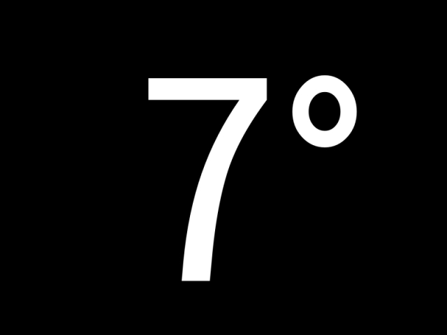 7°