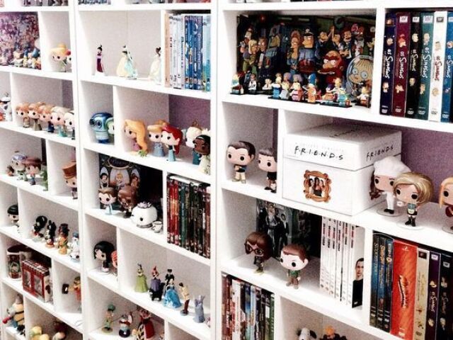 Funkos, livros, dvds e revistas