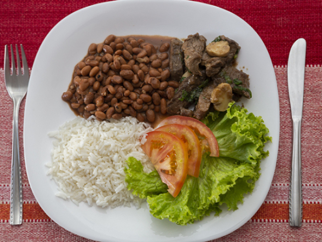 Arroz e feijão