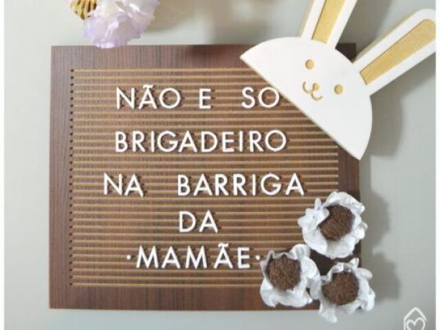 Preparei esse quadro e escrevi uma frase engraçada para revelar!