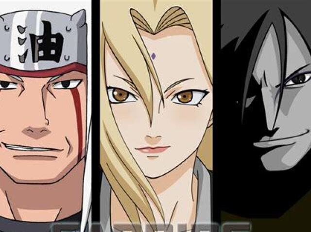 Orochimaru, Jiraiya e Tsunade