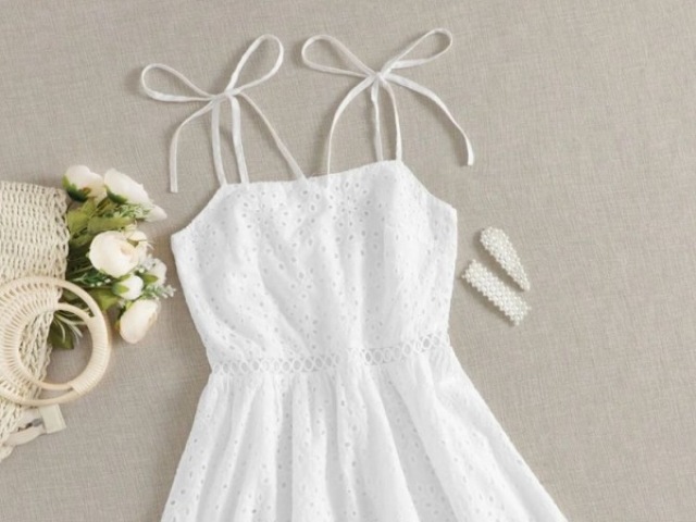 Um vestido branco