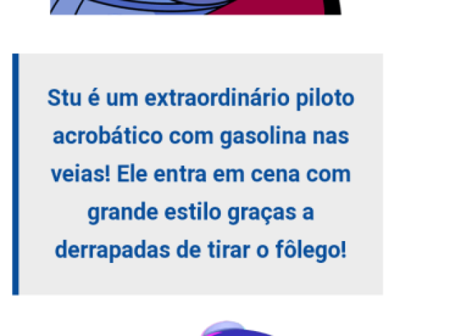 Stu, piloto, acrobático, gasolina, veias e derrapadas .