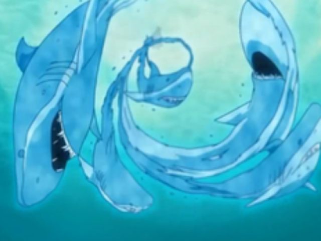 Goshokuzame no Jutsu: Técnica cinco tubarões famintos