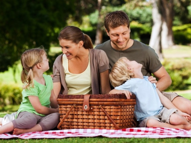 Piquenique com os filhos!