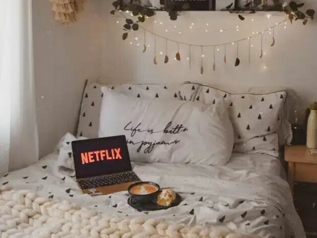 Um quarto otimo pra ver netflix