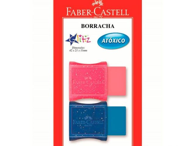 Borracha color c/cinta Glitz Faber Castell