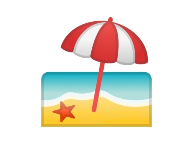 emoji praia