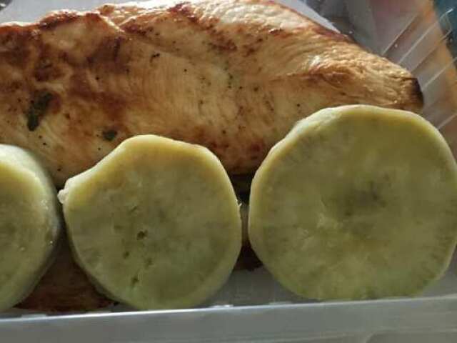 Batata doce com frango