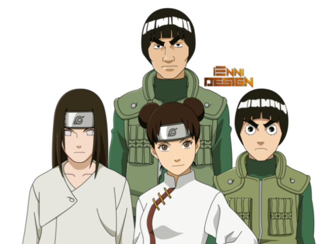 Time 9:Neji👁,Lee🔋,Tenten🐻,Guy😆