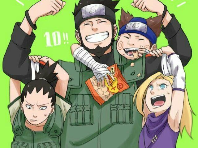 Time 10:Ino🌻,Shikamaru😴,Chouji🍕,Asuma🔪