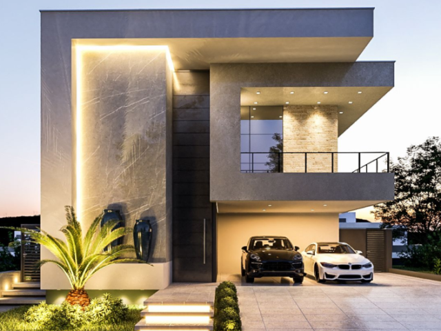 Uma casa bem moderna e afinss...