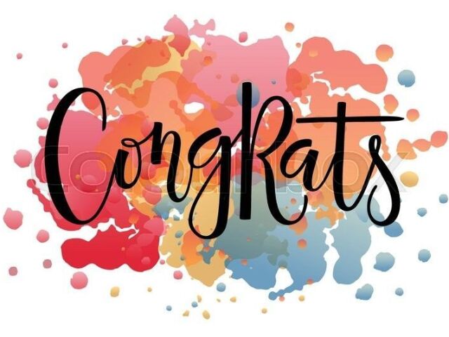 Congratulations