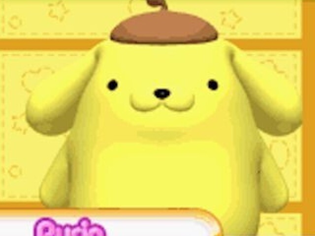 Pompompurin (não deu pra botar a imagem tmb mas ele é um pudim amarelo cachorro feio)