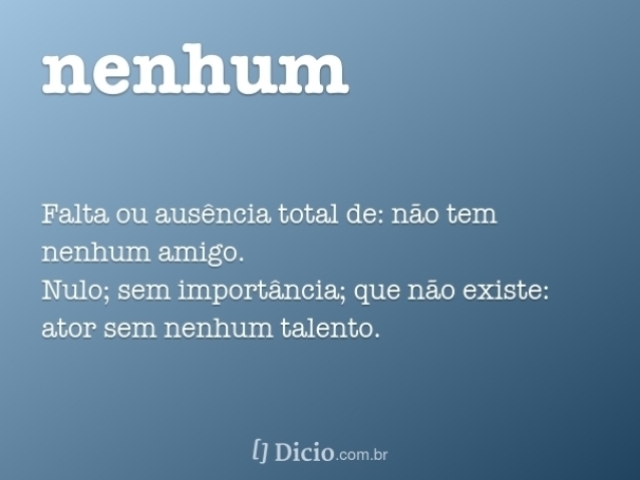 Nenhum