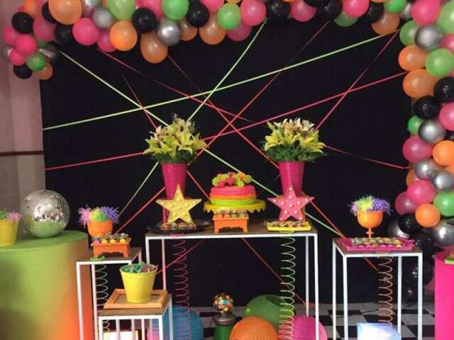 Decoração neon