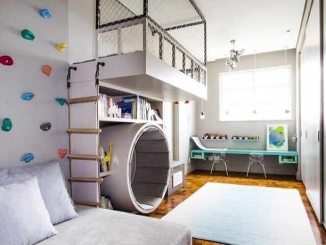 Seu quarto é muito divertido!