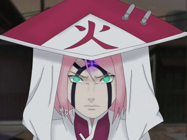 Ela perguntou á Tsunade se um dia poderia ser Hokage .