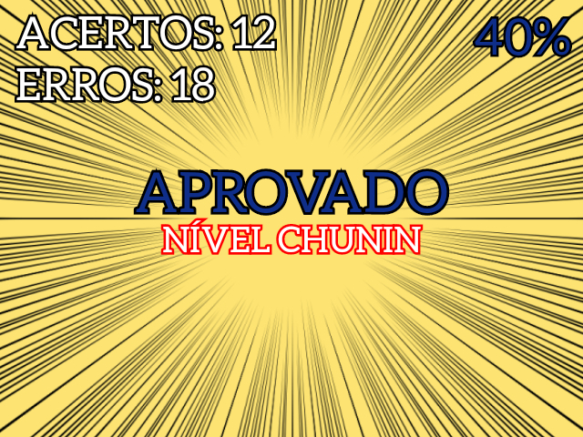 Nível Chunin!! (40%)