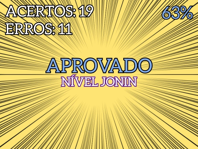 Nível Jonin!! (63%)