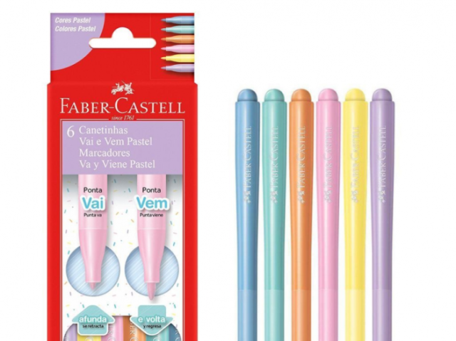 canetinha Faber Castell pastel🥰