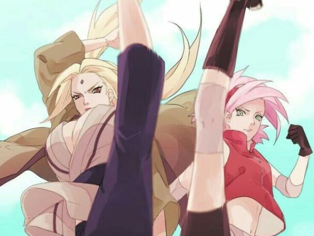 sakura e vovó tsunade