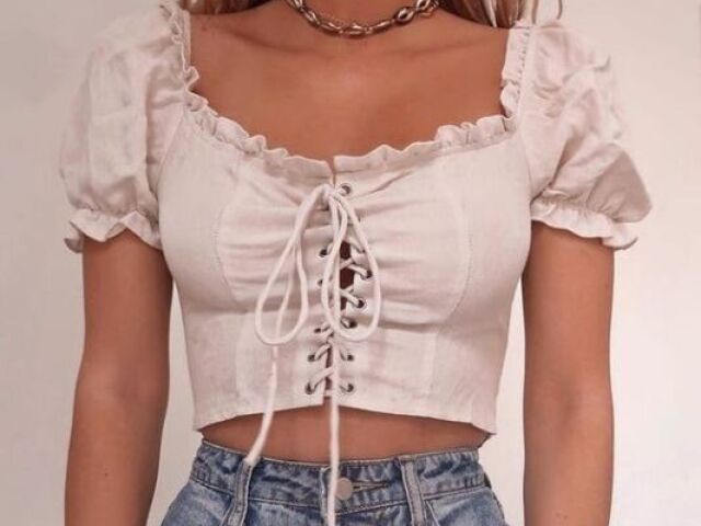 Esse top com jeans