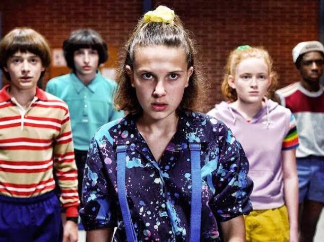 Will, Mike, Eleven, Erica, Max