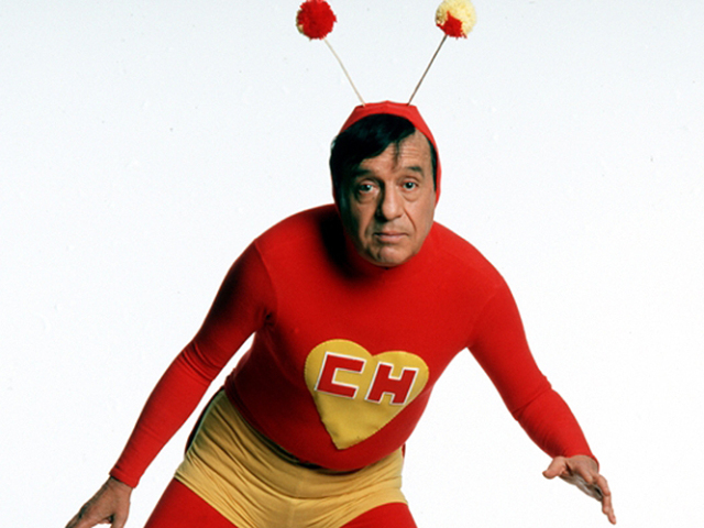 Chapolin Colorado.
Eu sou a pessoa que sempre está disponível para ajudar e defender todos os indefesos.