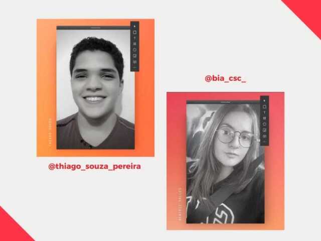 Thiago e Bia.
Conhecidos por sua grande sabedoria, os dois têm muita facilidade em explicar e ensinar aquilo que ninguém mais consegue.