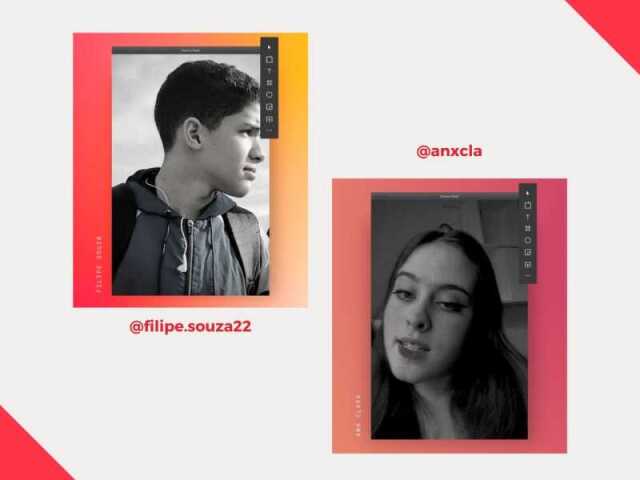 Filipe e Ana Clara. 
Super ligados nas redes sociais, estão sempre antenados nas tendências e assuntos do momento. 
Tecnologia é com eles mesmo.