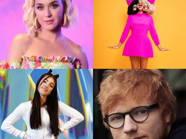 Charli d'amelio/Sia/Ed Sheeran/Katy Perry