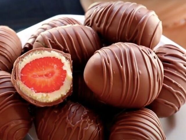 Chocolate com morango