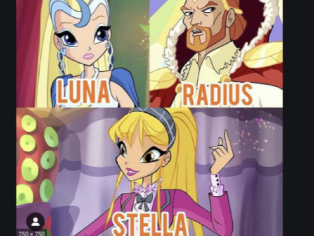 Rei Radius, Rainha Luna e Princesa Stella