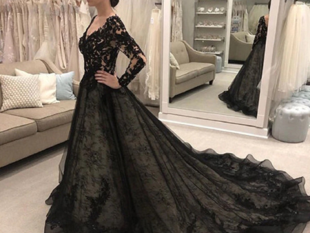 Vestido de noiva preto