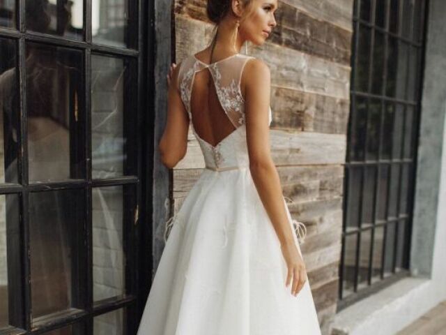 Vestido para casamento civil longuete