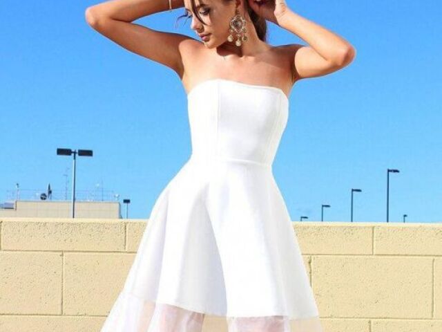 Vestido para casamento tomara que caia