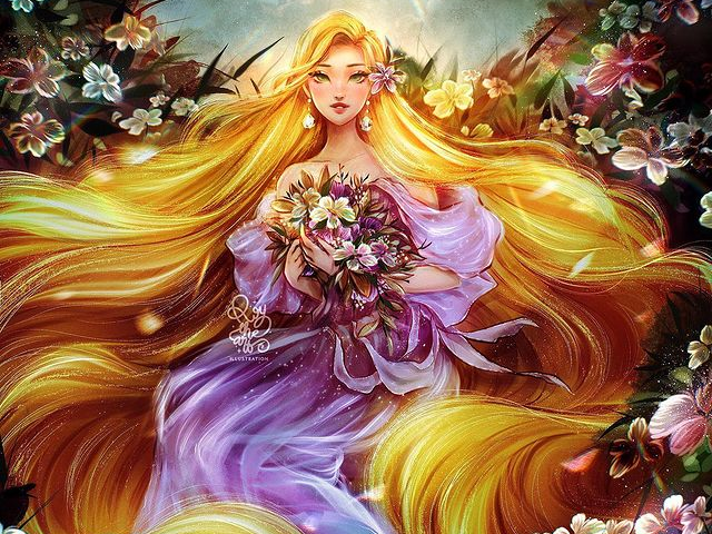 Você seria a Rapunzel! 🎨