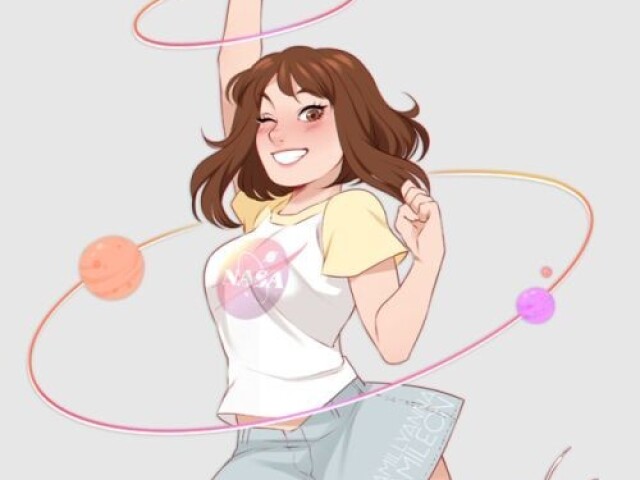 Ochako: lerda uma neném nunca vai algar do seu pé