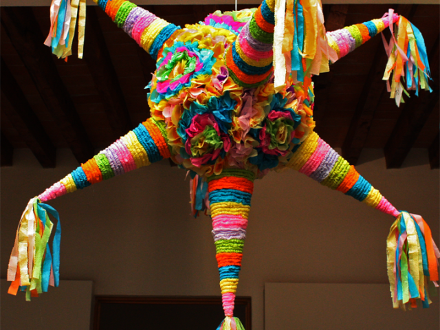 Uma piñata mexicana