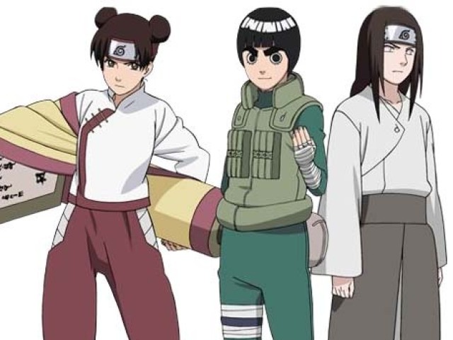 Neji, Rock Lee, Tenten.