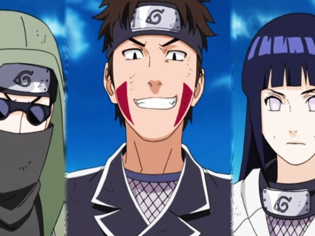 Kiba, Shino, Hinata.