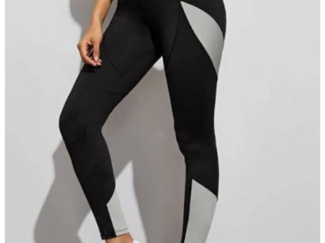 Legging preta com cinza