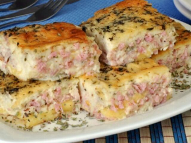 Torta de queijo e presunto ❤