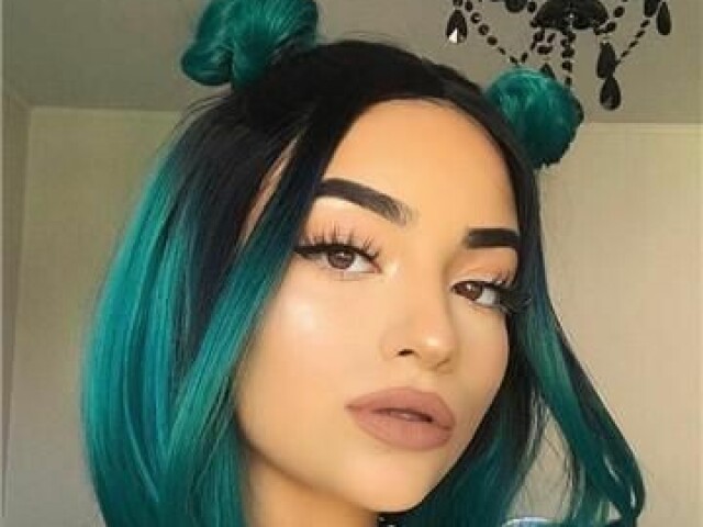 Seu cabelo seria azul💙