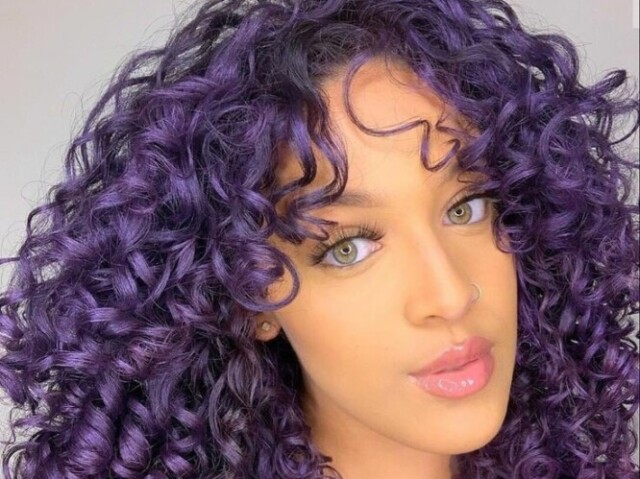 Seu cabelo seria roxo💜