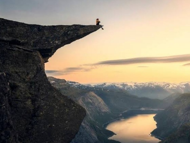 Lugar montanhoso para se conectar seu interior