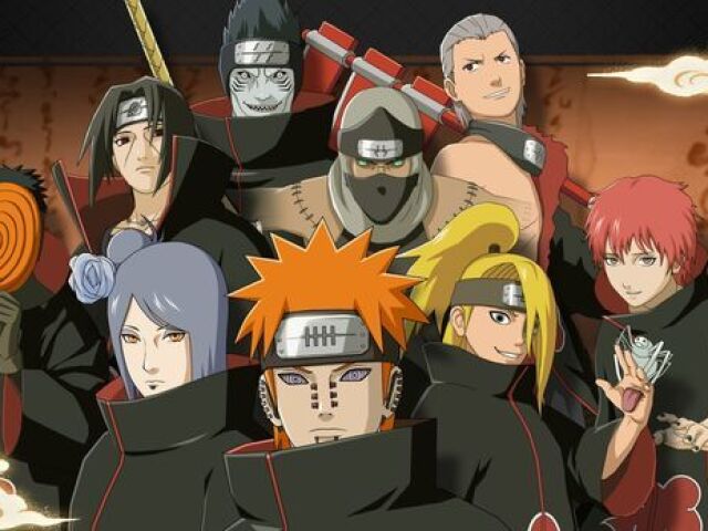 Pain,sasori,itachi,zetsu preto,deidara,hidan