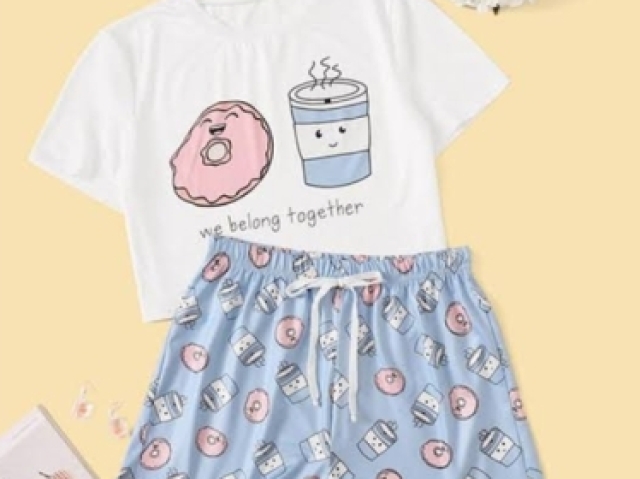 Pijama de leite e donuts