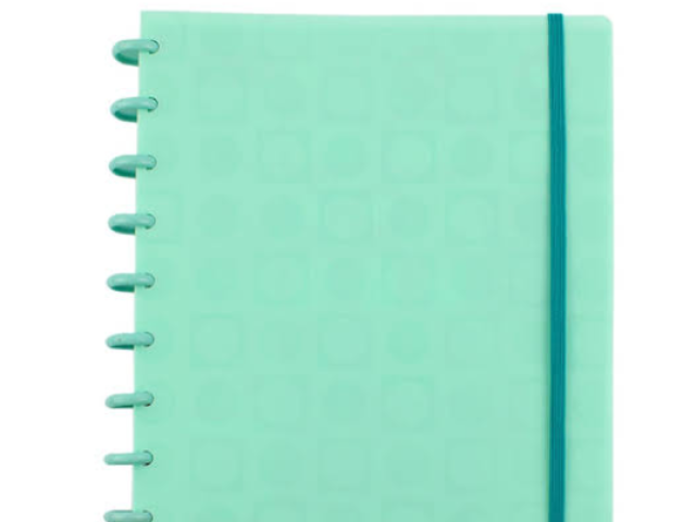 Caderno inteligente pastel